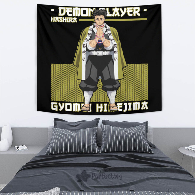 Gyomei Himejima Tapestry Custom Demon Slayer Anime Home Decor 4 - PerfectIvy