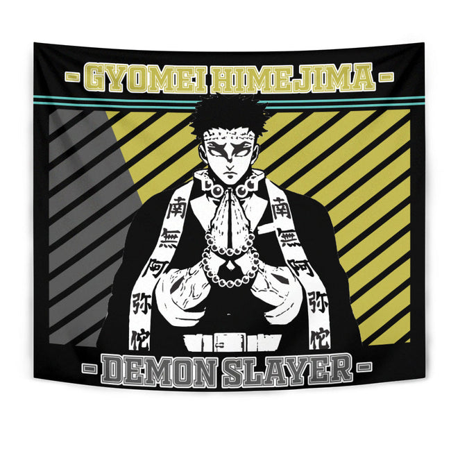 Gyomei Himejima Tapestry Custom Demon Slayer Anime Home Wall Decor For Bedroom Living Room 1 - PerfectIvy