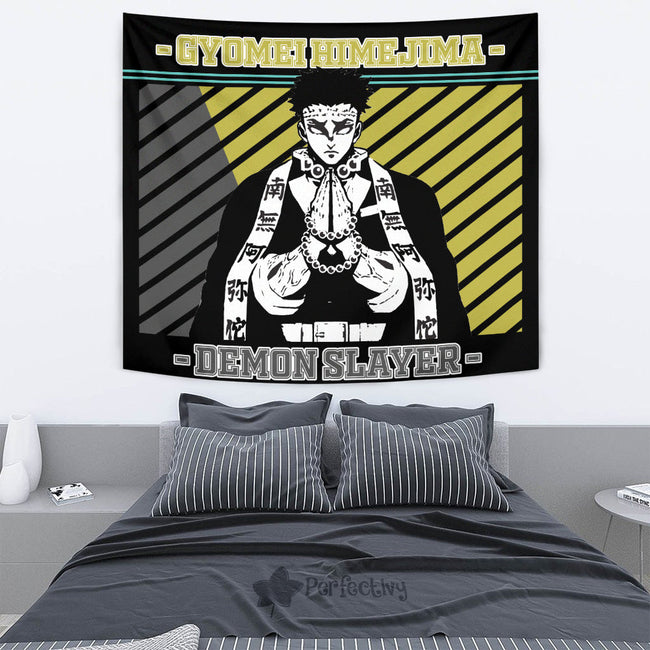 Gyomei Himejima Tapestry Custom Demon Slayer Anime Home Wall Decor For Bedroom Living Room 2 - PerfectIvy