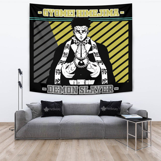 Gyomei Himejima Tapestry Custom Demon Slayer Anime Home Wall Decor For Bedroom Living Room 4 - PerfectIvy