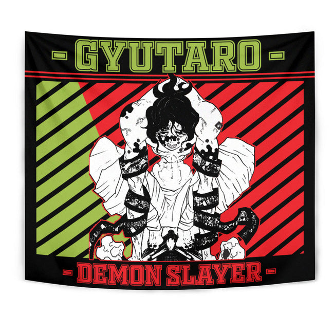 Gyutaro Tapestry Custom Demon Slayer Anime Home Wall Decor For Bedroom Living Room 1 - PerfectIvy