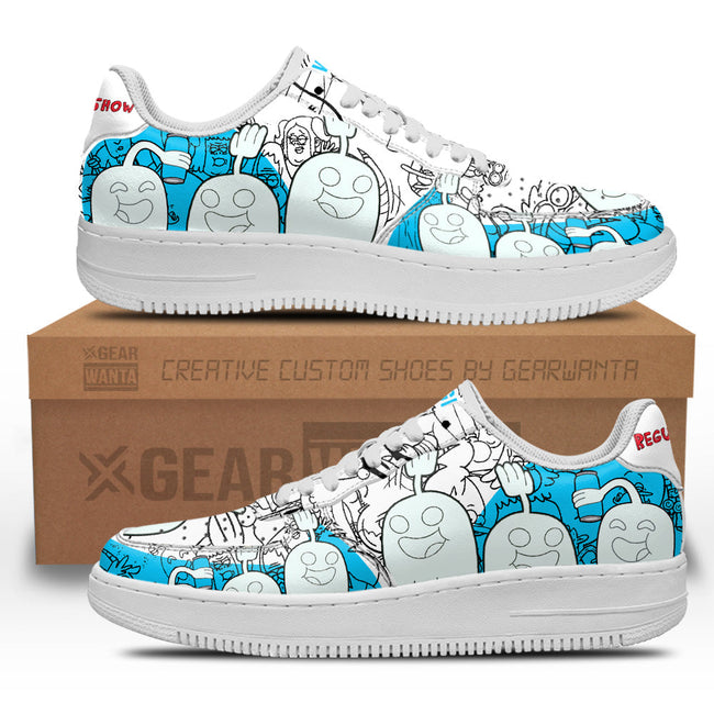 Hi Five Ghost Regular Show Sneakers Custom Cartoon Shoes 2 - PerfectIvy