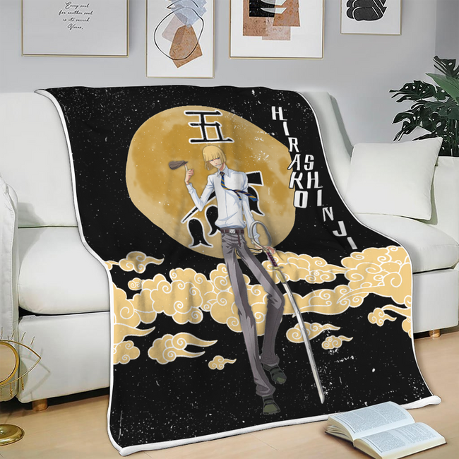 Hirako Shinji Blanket Moon Style Custom Bleach Anime Bedding 3 - PerfectIvy