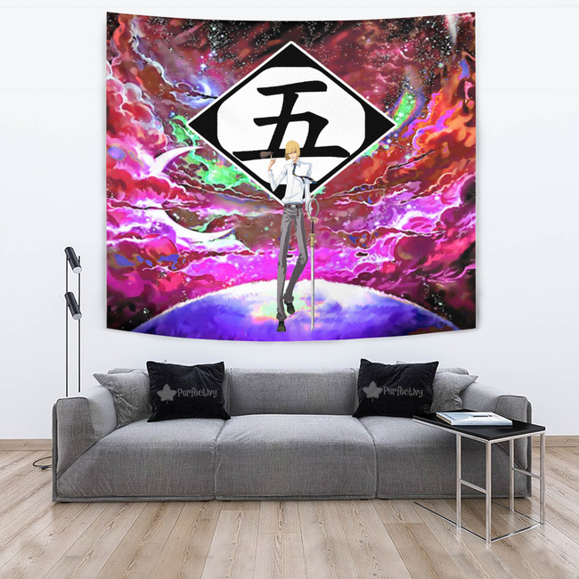 Hirako Shinji Tapestry Custom Galaxy Bleach Anime Room Decor 2 - PerfectIvy