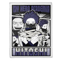 Hitoshi Shinso Blanket Fleece Custom My Hero Academia Anime Bedding 1 - PerfectIvy