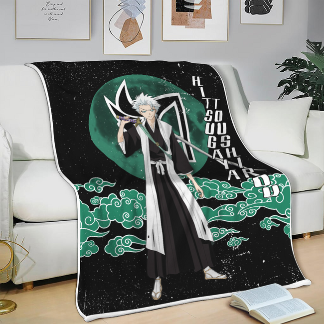 Hitsugaya Toushiro Blanket Moon Style Custom Bleach Anime Bedding 3 - PerfectIvy