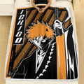 Ichigo Kurosaki Blanket Fleece Custom Bleach Anime Bedding 1 - PerfectIvy