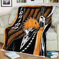 Ichigo Kurosaki Blanket Fleece Custom Bleach Anime Bedding 2 - PerfectIvy
