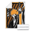 Ichigo Kurosaki Blanket Fleece Custom Bleach Anime Bedding 3 - PerfectIvy
