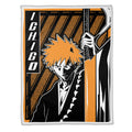 Ichigo Kurosaki Blanket Fleece Custom Bleach Anime Bedding 4 - PerfectIvy
