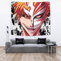 Ichigo Kurosaki Hollow Tapestry Custom Bleach Anime Manga Room Wall Decor 2 - PerfectIvy
