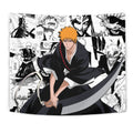Ichigo Kurosaki Tapestry Custom Bleach Anime Manga Room Wall Decor 1 - PerfectIvy