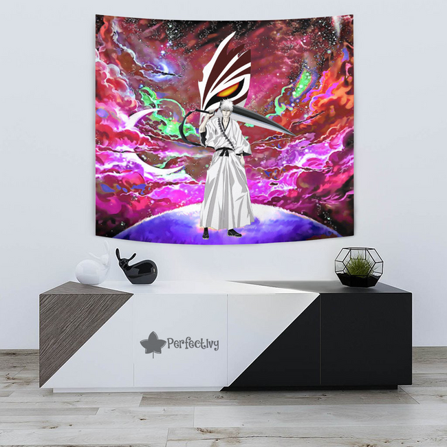 Ichigo Zangetsu Tapestry Custom Galaxy Bleach Anime Room Decor 3 - PerfectIvy