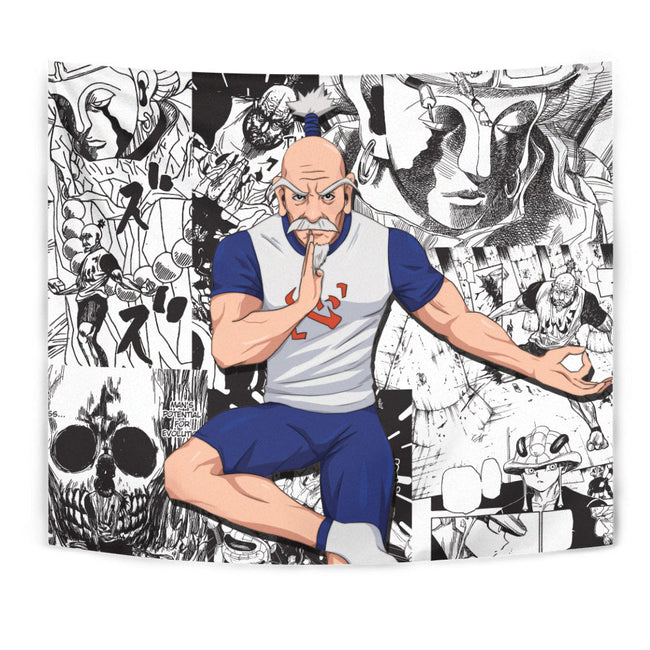 Isaac Netero Tapestry Custom Hunter x Hunter Anime Mix Manga Room Decor 1 - PerfectIvy