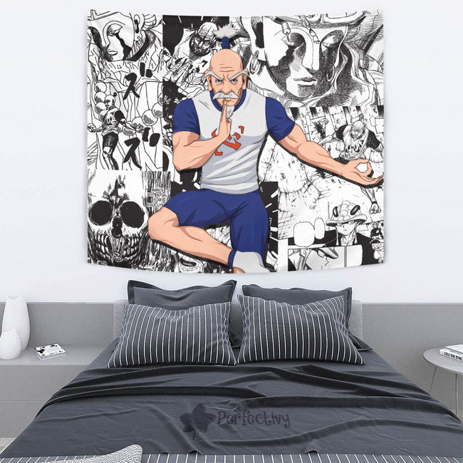 Isaac Netero Tapestry Custom Hunter x Hunter Anime Mix Manga Room Decor 2 - PerfectIvy