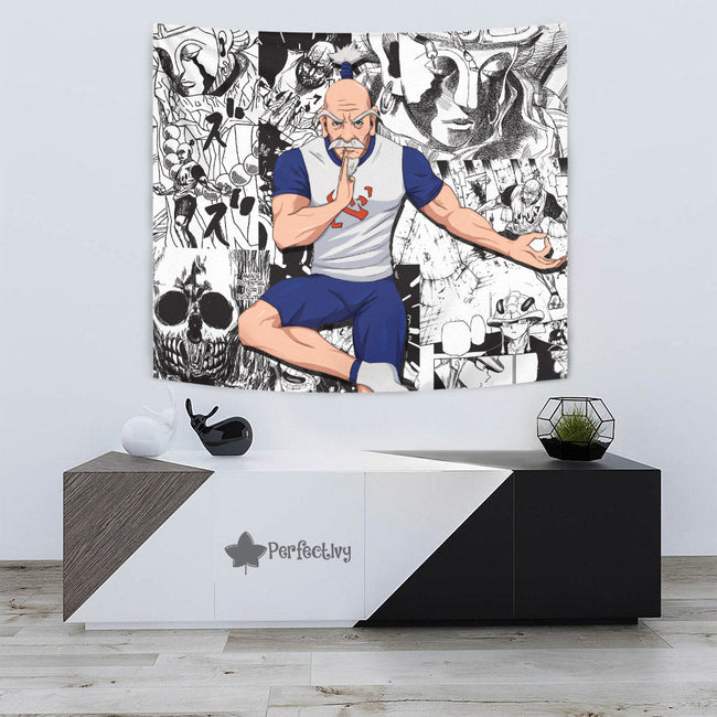 Isaac Netero Tapestry Custom Hunter x Hunter Anime Mix Manga Room Decor 3 - PerfectIvy