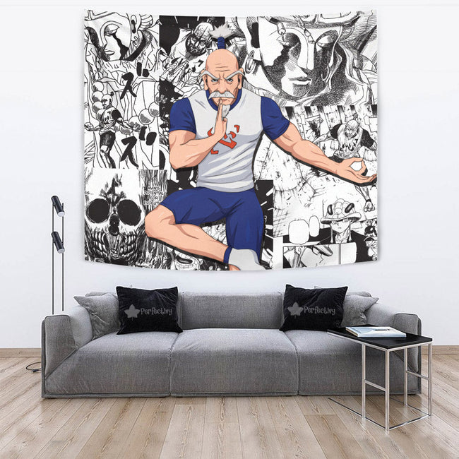 Isaac Netero Tapestry Custom Hunter x Hunter Anime Mix Manga Room Decor 4 - PerfectIvy