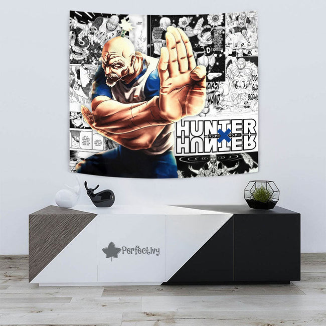 Isaac Netero Tapestry Custom Hunter x Hunter Anime mix Manga Home Room Wall Decor 3 - PerfectIvy
