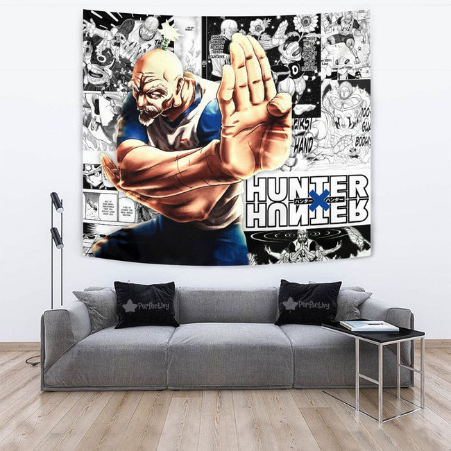 Isaac Netero Tapestry Custom Hunter x Hunter Anime mix Manga Home Room Wall Decor 4 - PerfectIvy