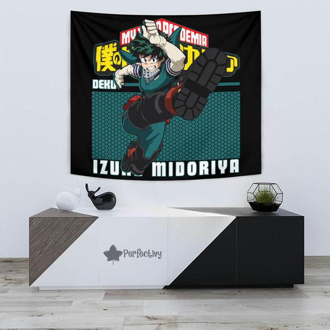 Izuku Midoriya Tapestry Custom My Hero Academia Anime Home Decor 3 - PerfectIvy