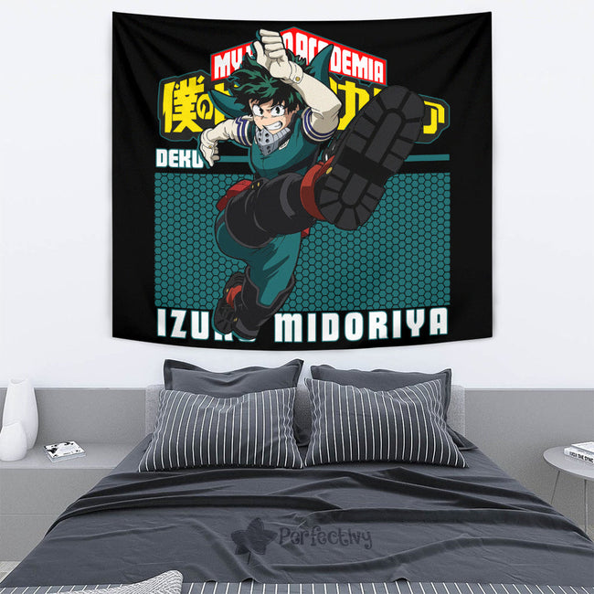 Izuku Midoriya Tapestry Custom My Hero Academia Anime Home Decor 4 - PerfectIvy