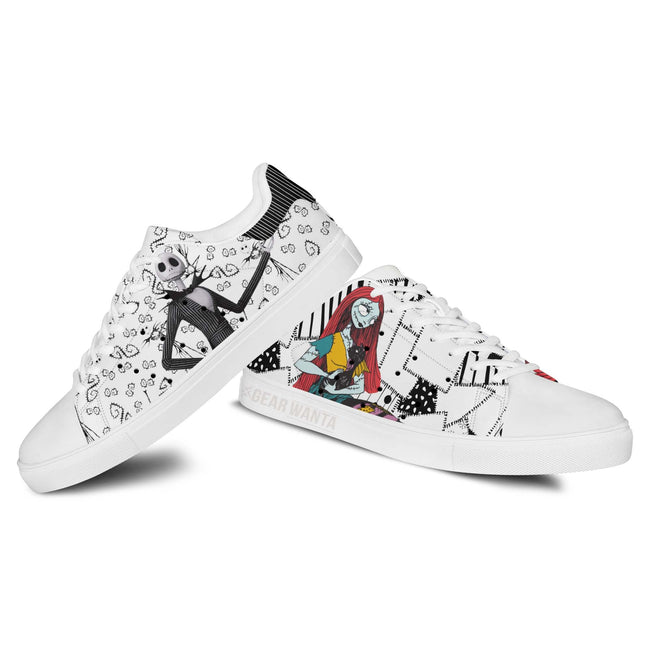 Jack & Sally Skate Shoes Custom Sneakers For Fans 2 - PerfectIvy