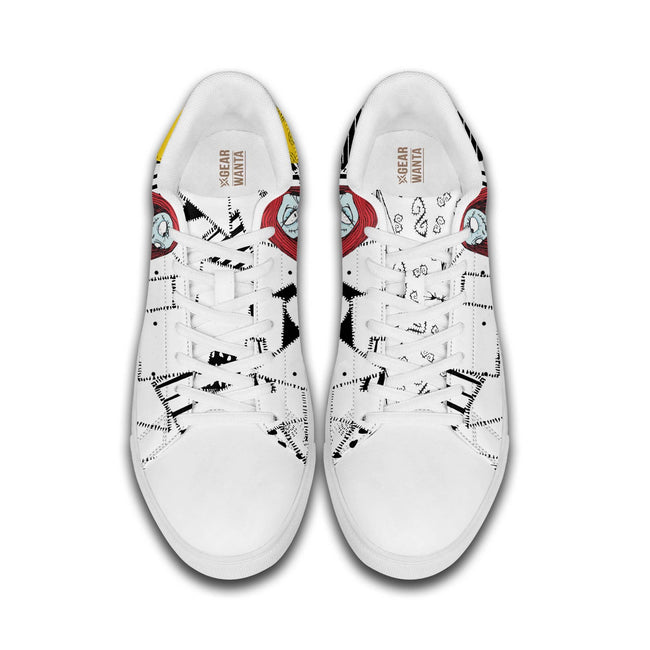 Jack & Sally Skate Shoes Custom Sneakers For Fans 4 - PerfectIvy