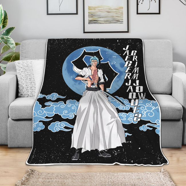 Jaegerjaquez Grimmjow Blanket Moon Style Custom Bleach Anime Bedding 4 - PerfectIvy