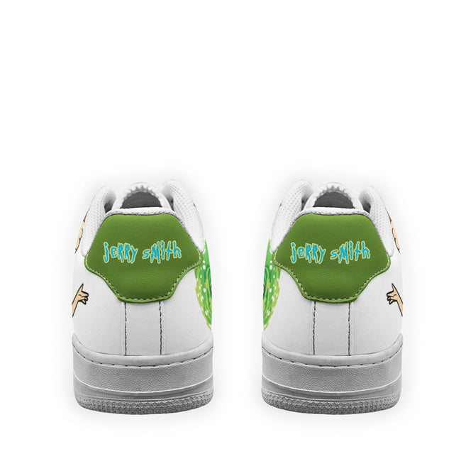 Jerry Smith Rick and Morty Custom Sneakers QD13 3 - PerfectIvy
