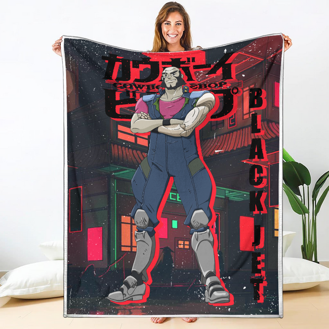 Jet Black Blanket Custom Cowboy Bebop Anime Bedding 1 - PerfectIvy