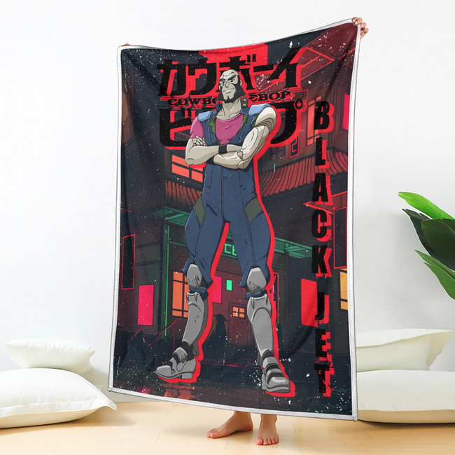 Jet Black Blanket Custom Cowboy Bebop Anime Bedding 2 - PerfectIvy