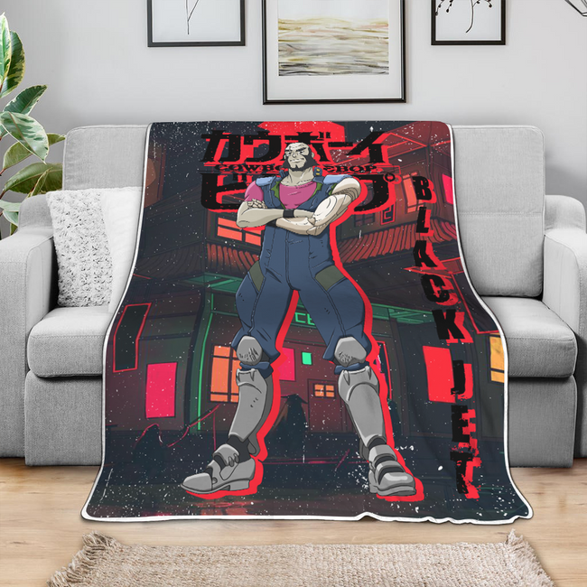 Jet Black Blanket Custom Cowboy Bebop Anime Bedding 4 - PerfectIvy