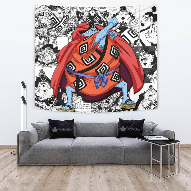 Jinbe Tapestry Custom One Piece Anime Manga Room Wall Decor 3 - PerfectIvy