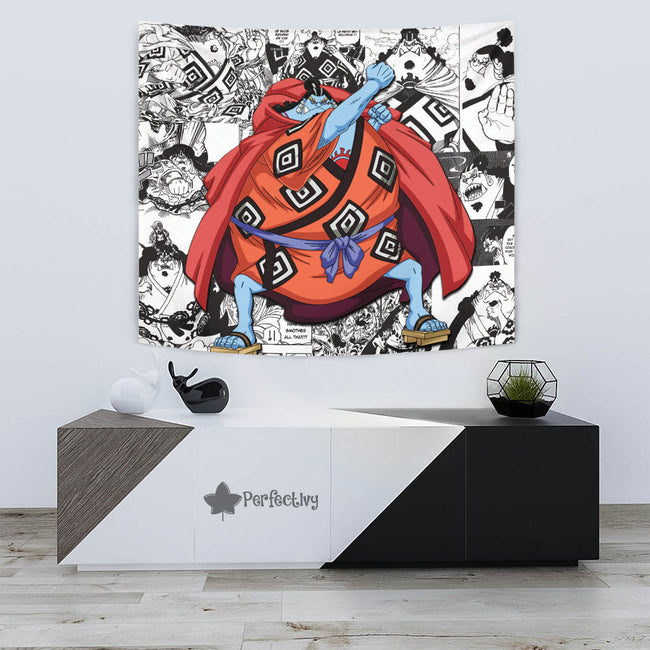 Jinbe Tapestry Custom One Piece Anime Manga Room Wall Decor 4 - PerfectIvy