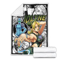 Jolyne Cujoh Blanket Fleece Custom JJBA Anime Bedding 4 - PerfectIvy