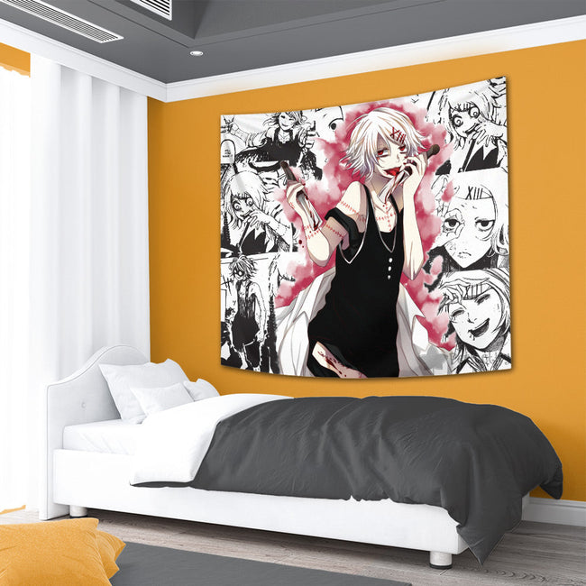 Juuzou Suzuya Tapestry Custom Tokyo Ghoul Manga Anime Room Decor 2 - PerfectIvy
