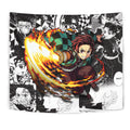 Kamado Tanjiro Tapestry Custom Demon Slayer Anime Manga Room Decor 1 - PerfectIvy