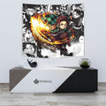 Kamado Tanjiro Tapestry Custom Demon Slayer Anime Manga Room Decor 3 - PerfectIvy