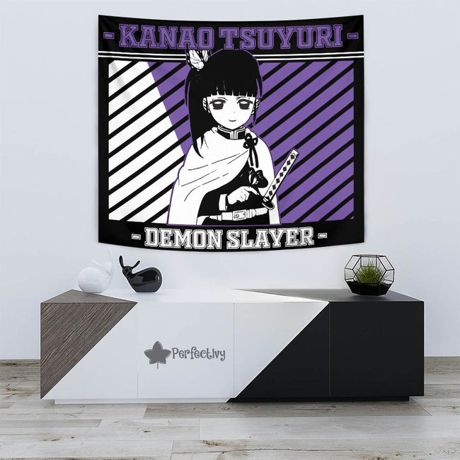 Kanao Tsuyuri Tapestry Custom Demon Slayer Anime Home Wall Decor For Bedroom Living Room 3 - PerfectIvy