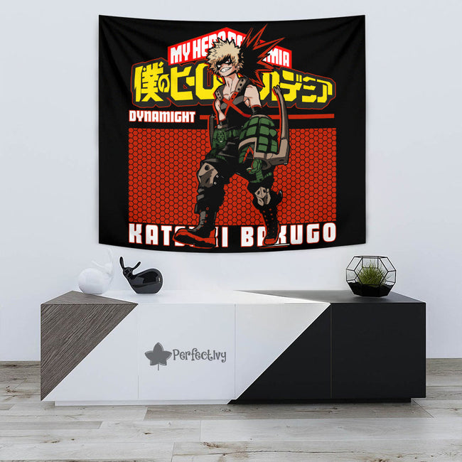 Katsuki Bakugo Tapestry Custom My Hero Academia Anime Home Decor 3 - PerfectIvy
