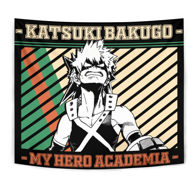 Katsuki Bakugo Tapestry Custom My Hero Academia Anime Home Wall Decor For Bedroom Living Room 1 - PerfectIvy