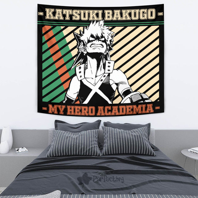 Katsuki Bakugo Tapestry Custom My Hero Academia Anime Home Wall Decor For Bedroom Living Room 2 - PerfectIvy