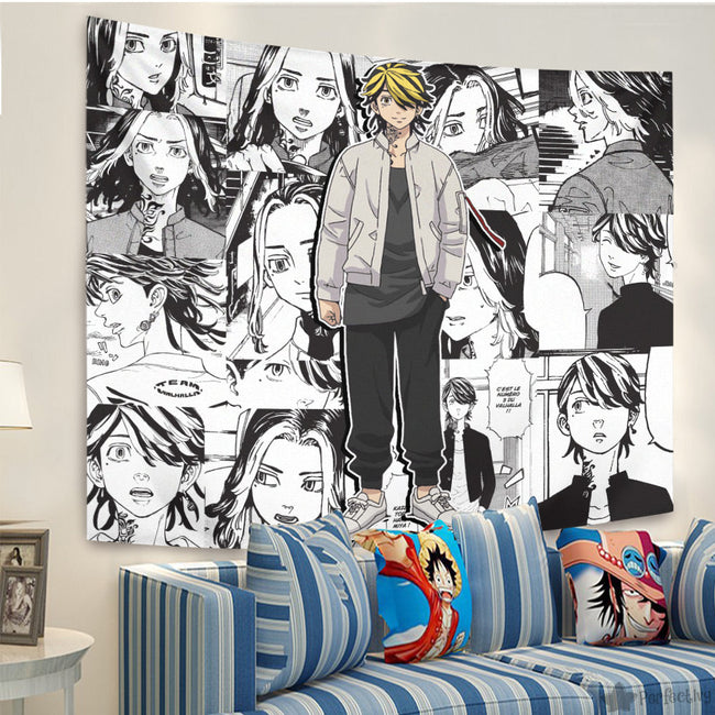 Kazutora Hanemiya Tapestry Custom Tokyo Revengers Manga Anime Room Decor 1 - PerfectIvy