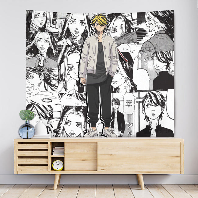 Kazutora Hanemiya Tapestry Custom Tokyo Revengers Manga Anime Room Decor 4 - PerfectIvy