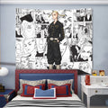 Ken Ryuguji Draken Tapestry Custom Tokyo Revengers Manga Anime Room Decor 1 - PerfectIvy
