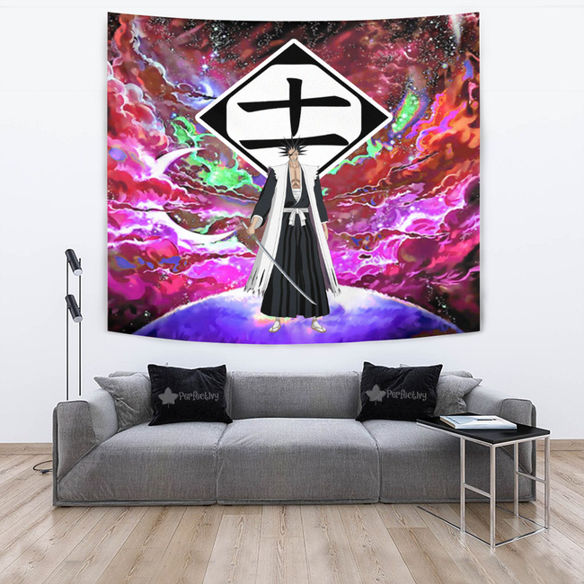 Kenpachi Zaraki Tapestry Custom Galaxy Bleach Anime Room Decor 2 - PerfectIvy