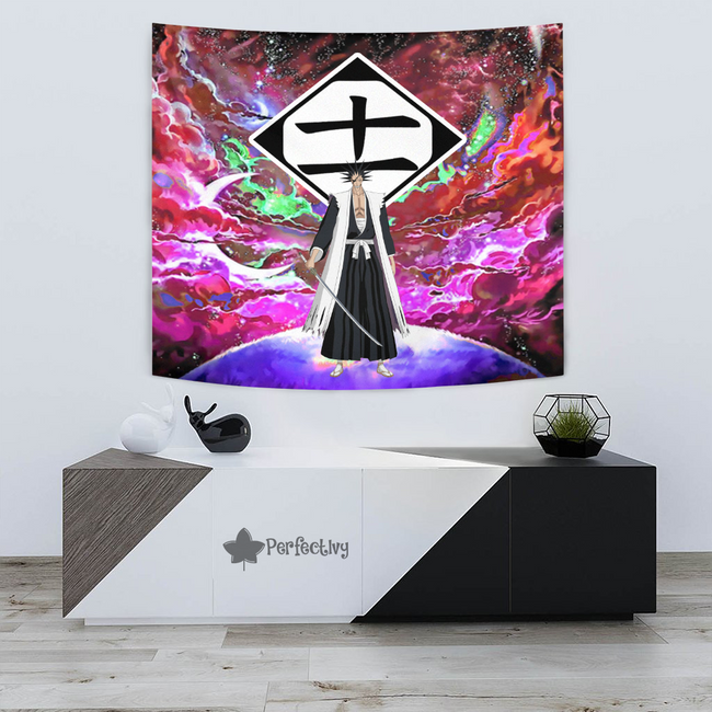 Kenpachi Zaraki Tapestry Custom Galaxy Bleach Anime Room Decor 3 - PerfectIvy