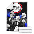 Kibutsuji Muzan Fleece Blanket Custom Demon Slayer Anime Uniform Mix Manga Style 2 - PerfectIvy