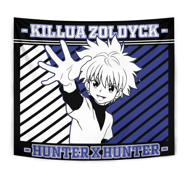 Killua Zoldyck Tapestry Custom Hunter x Hunter Anime Bedroom Living Room Home Decoration 1 - PerfectIvy