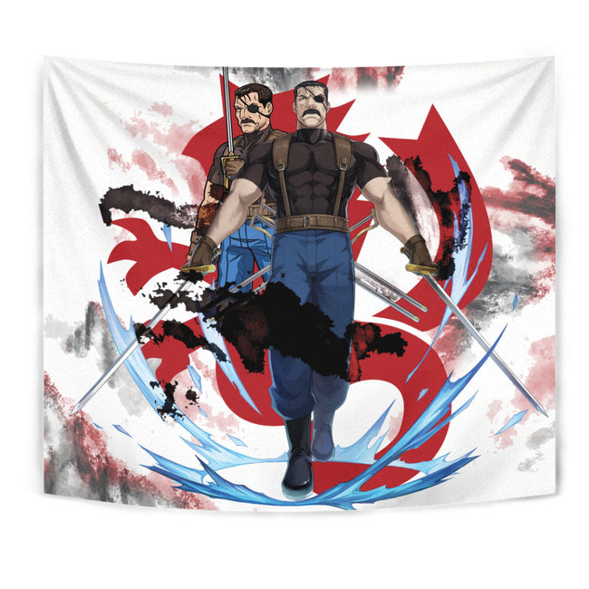 King Bradley Tapestry Custom Fullmetal Alchemist Anime Home Wall Decor For Bedroom Living Room 1 - PerfectIvy